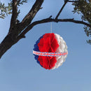 Union Jack Queens Jubilee Party Honeycomb GB Red White Balls x Decoration 3 N2D1