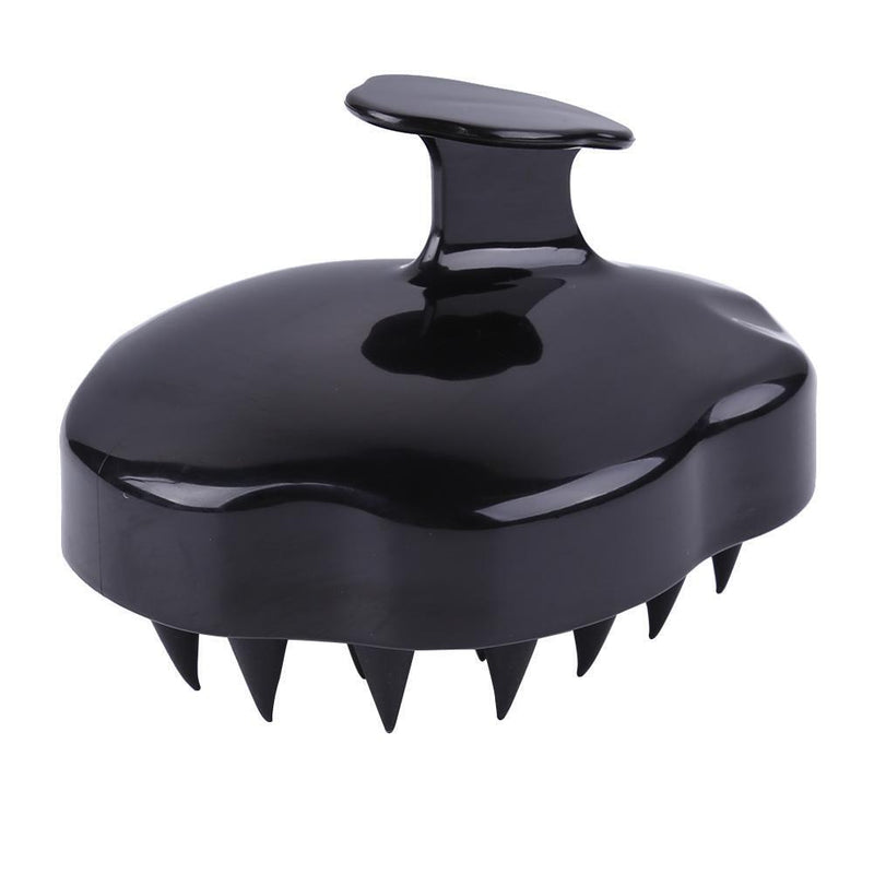 Silicone Scalp Massage Shampoo Brush Body Brush Hair Comb (Black) Newly