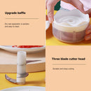 250ml Mini Electric Garlic Chopper Ginger Masher Vegetable Crusher (White)