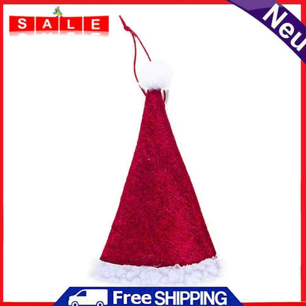 Small Size Christmas Hat Pendants Cloth Art Kitchen Home Tableware Bedroom Decor
