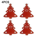 4PC Christmas Tree Cutlery Bag Unique Exquisite Cutlery Holder Party Y7Z6