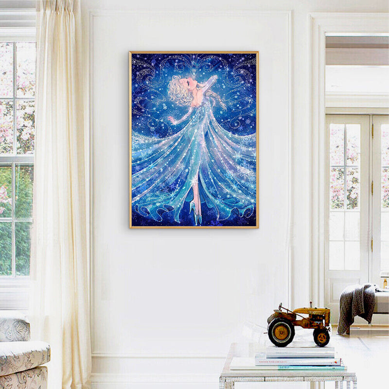 Cartoon Girl 5D DIY Special Shape Part Drill Diamond Painting Rhinestone Picture