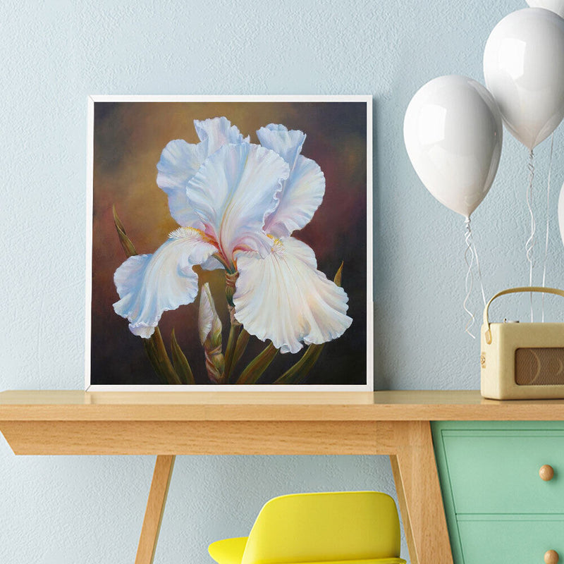 Flower Oil Paint By Numbers DIY Handpainted on Canvas Wall Art Picture Craft