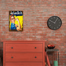 Wall Mounted Fitness Girl Metal Signs Retro Pub Bar Door Hanging Rectangle Sheet
