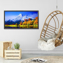 Diamond Painting Snow Mountain Lake Full Round Drill Picture of Rhinestone