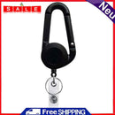 Lanyard Outdoor Camping Hiking Anti-lost Key Ring Retractable Pull Key Ring Clip