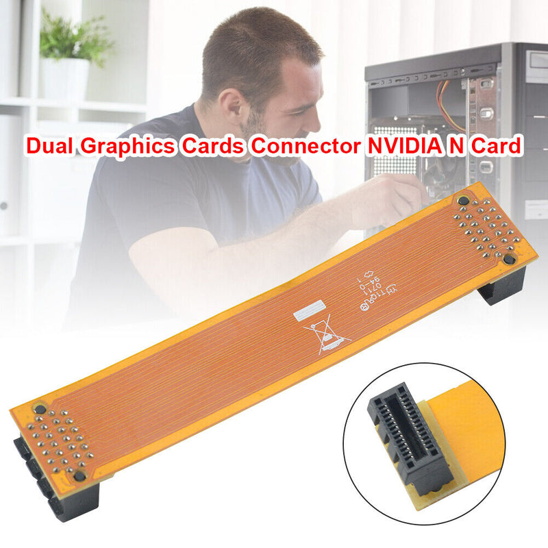 Flexible Crossfire Cable Dual Graphics Cards Connector NVIDIA N Card SLI Bridge