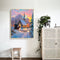 Snow Scene Drawing Frameless DIY Oil Paint by Numbers Canvas Home Decor Kit