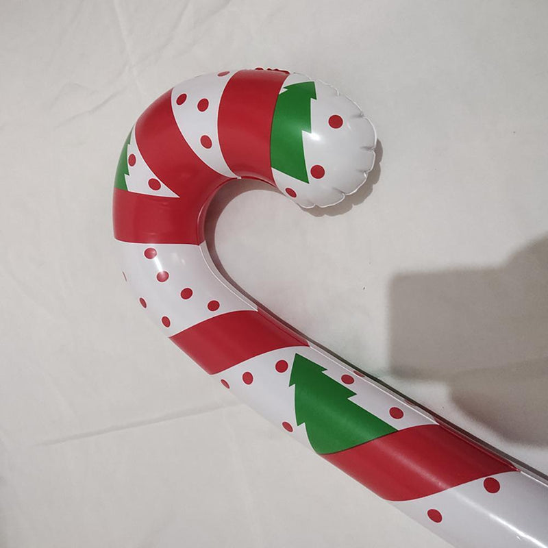 Inflatable Candy Canes PVC Candy Canes Balloon Costume Prop (90cm Printed)