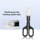 Reptile Terrarium Lizards Tweezers Pet Raising Feeding Tool Clips (Black) Newly