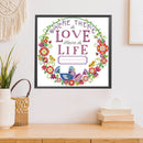 Partial Embroidery Love Life Needlework Stamped 14CT DIY Cross Stitch Kits Decor