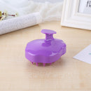 Silicone Scalp Massage Shampoo Brush Body Brush Hair Comb (Purple) Newly
