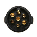 12V Round Plastic RV Pendant 7-Pin Male Male Male Standard European