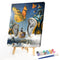 Clock And Butterfly 40x50cm Oil Paint By Numbers Picture DIY Painting M472