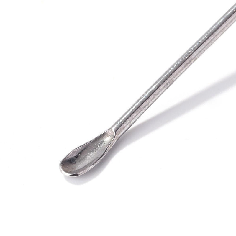 Stainless Steel Mixing Spoon Melted Wax Pills Bead Headring Stick (White)