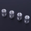 4PCS ALUMINUM ALLOY CAR TIRES WHEEL STEM TIRE VALVE WHEEL AIR PORT DUST
