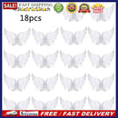 18pcs Angel Wings Props Mini Portable Plastic White DIY for Clothing Accessories