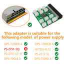 Mining 1200W Server PSU Unit Breakout Board 12 Ports ATX 6 Pin for PS-2751-5Q