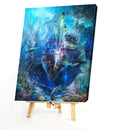 Underwater Castle Oil Paint By Numbers DIY Craft Coloring Drawing Home Decor