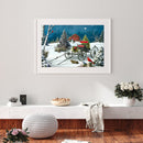 5D DIY Full Drill Cross Stitch Christmas Carriage Diamond Painting Embroide