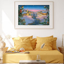 Diamond Painting Snow village Full Round Rhinestone Wall