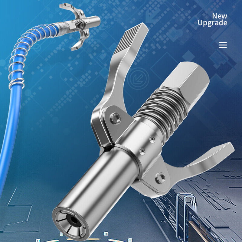 NPTI/8 10000PSI Grease Tools Couplers Heavy-Duty Quick Release Double Handle