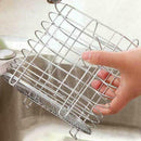 Dish Rack Drainer Organizer Cutlery Holder Kitchen 15.5*8.5*14cm Steel D1K2