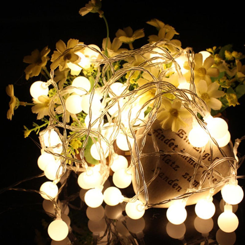 80LED Battery Box Ball String Light Christmas Party Decorative Lamp (10m)