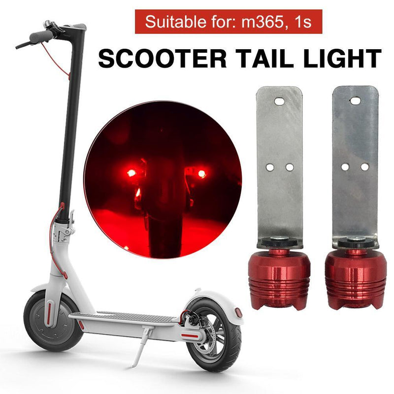4pcs Electric Scooter Taillight for M365 1S Rear Tail Warning Lamp (Red)