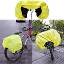 Bicycle Pannier Bag Rain Cover MTB Bike Tail Rear Rack Pouch Cover (Yellow)