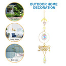 #A Crystal Wind Chime Butterfly Moth Metal Windbell Window Curtains Pendant Craf