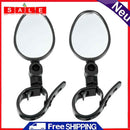 2pcs Bike Rearview Mirror 360 Degree Rotatable Scooter Reflector for M365