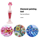 Vase 5D Diamond Painting Point Drill Pen DIY Craft (Pink Owl w/ Drill)