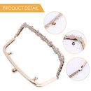 2PCS 8.7"" Metal Purse Frame Coin Bag Clasp Lock DIY Craft Bags Accessories