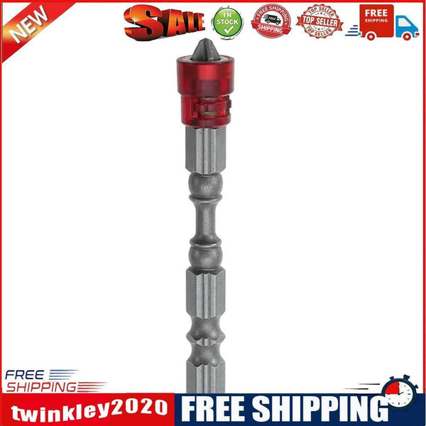 1/4 inch Hex Shank S2 Steel PH2 Magnetic Electric Screwdriver Bits (Red)