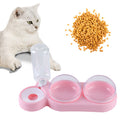 Pet Bowls Dog Food Water Feeder Pet Drinking Dish Cat Automatic Feeder Supplies