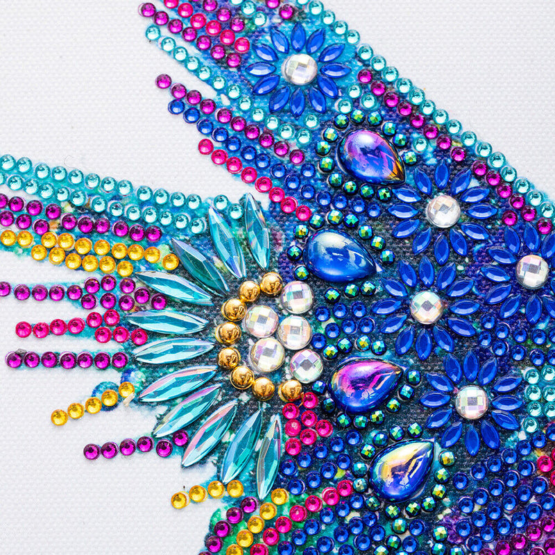 5D Diamond Painting Kit Hummingbird Partial Special Shape Drill DIY Mosaic