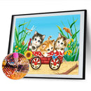 #A 5D Diamond Painting Kittens Full Round Rhinestone DIY Wall Home Decoration Gi