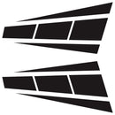 Vinyl Car Stickers Racing Sports Stripe Hood Engine Cover Decals (Black) Newly
