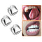 #A 3pcs Single Tooth Grillz Food Grade Teeth Caps Tooth Clips for Halloween Cosp