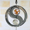 DIY Rotating Wind Chime Novelty Metal Hanging Sculpture Wind Chime Bell (A)