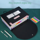 #A Expanding File Folders Desk A4 Letter Size Document Organizer Closure for Stu