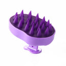 Silicone Hair Washing Comb Scalp Head Massager Hair Cleaning Tool (Purple) Newly