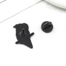 Black Hat Sexy Women Pins Brooches Fashion Backpack Lapel Jacket Clothes Badg