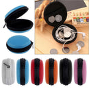 Round Shaped Hard Pocket Storage Bag Earphone Case Organizer Box Headphone