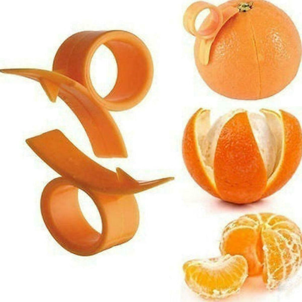 5Pcs Plastic Finger Shape Lemons Orange Peeler Cutter Kitchen Tool W0C9