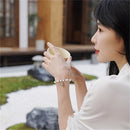 Geometric Zircon Pendant Bracelet Chain Wedding Bracelets Opals Charm Bracelets