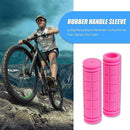 2x Rubber Bike Handlebar Grips Anti-Skid Fixed Gear Bicycle Grips (Pink) Newly