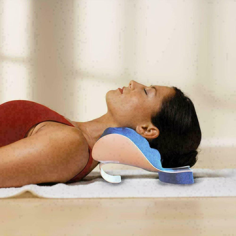 Neck And Shoulder Relaxer Pillow Pain Relief Cervical D5Q9 Relax Spine F0N2 I1H6