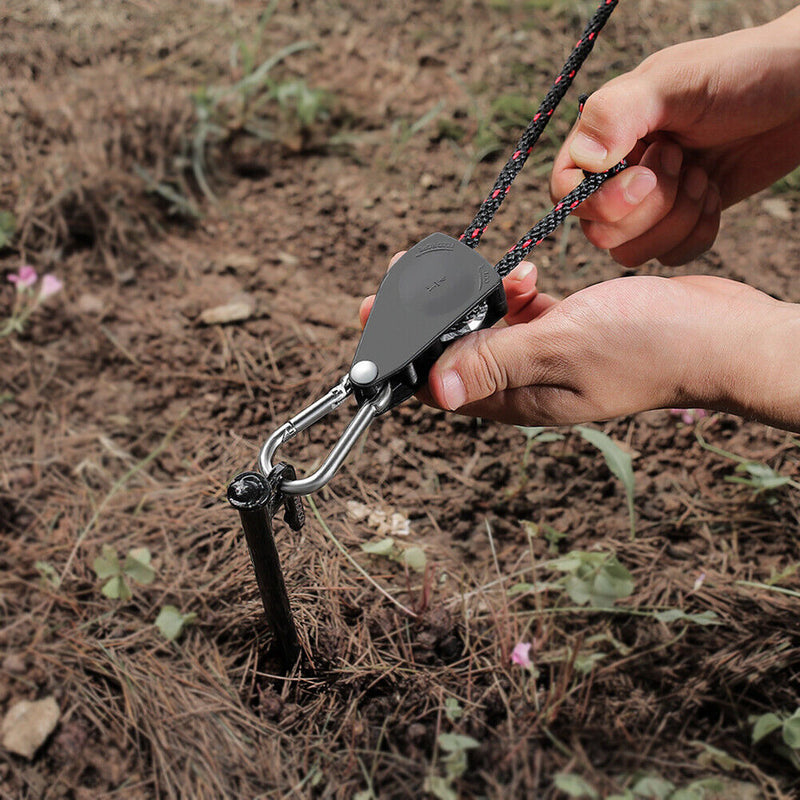 Tent Pulley Rope Buckle Fastener Windproof Adjustable Camping Buckles (L) Newly